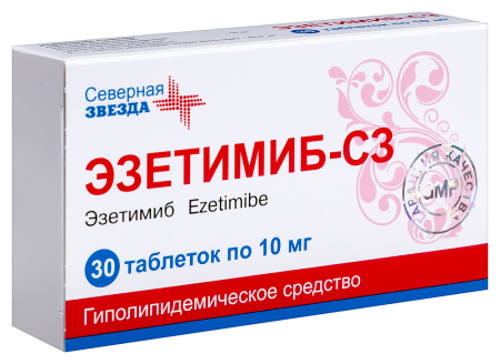 ЭЗЕТИМИБ-СЗ таб 10мг №30