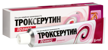 ТРОКСЕРУТИН гель 2% 40г  Софарма (Врамед)