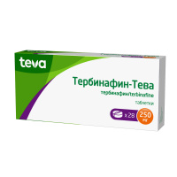 ТЕРБИНАФИН-ТЕВА 250 МГ N28 ТАБЛ