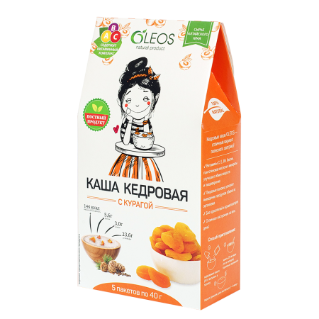 КАША ОЛЕОС Кедровая (курага) 40г №5