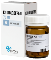 КЛОПИДОГРЕЛ таб 75мг N100  Озон