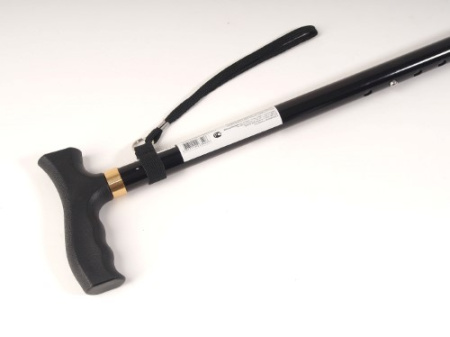 ТРОСТЬ ОПОРНАЯ ERGOFORCE (Caremax) E-0612У Тип 2 Регулируемая по высоте с УПС алюмин сплав (черная)