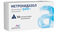 МЕТРОНИДАЗОЛ 500 МГ N10 СУПП ВАГ