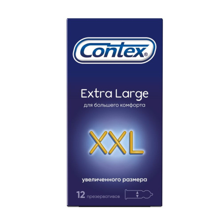ПРЕЗЕРВАТИВЫ КОНТЕКС Extra Large N12 #