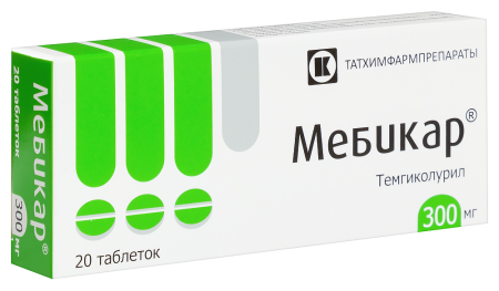 МЕБИКАР таб 300мг N20