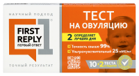 ТЕСТ-ПОЛОСКА НА ОПРЕДЕЛЕНИЕ ОВУЛЯЦИИ FIRST REPLY Первый ответ №10+2