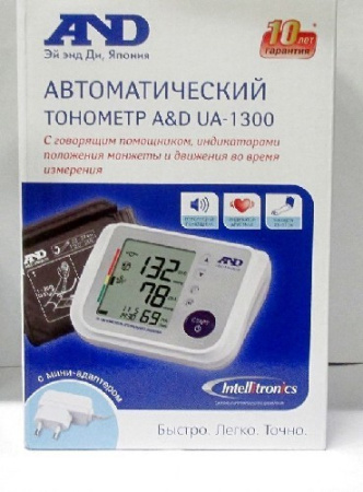 ТОНОМЕТР АНД UA-1300AC автом (с адаптером) #
