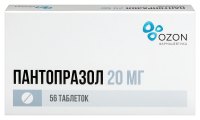 ПАНТОПРАЗОЛ таб 20мг №56 Озон