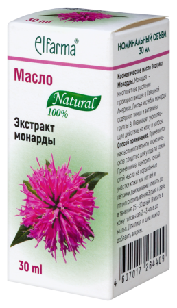 ELFARMA Масло косметическое экстракт Монарда 30мл Эльфарма