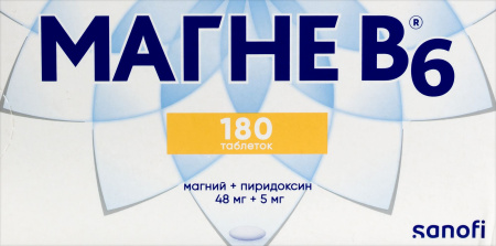 Магне B6 таб. п.о 48мг+5мг N180
