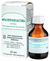 МЯТА ПЕРЕЧНАЯ настойка 25мл  Ивановская ФФ