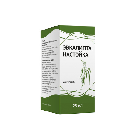 ЭВКАЛИПТА НАСТОЙКА 25МЛ ФЛАК Н-КА ИНД/УП /ТУЛЬСКАЯ ФФ/