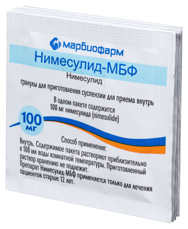 Нимесулид-МБФ гран. д/сусп. внутр. 100мг 2г N5