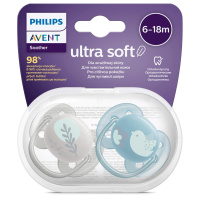 AVENT СОСКА-ПУСТЫШКА СИЛИКОНОВАЯ ULTRA SOFT 6-18МЕС N2 SCF091/15