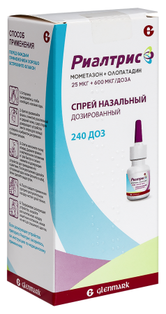 РИАЛТРИС спрей наз 25+600мкг/доза 240доз