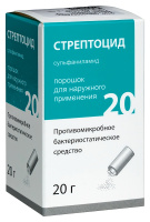 СТРЕПТОЦИД пор 20г  Лекарь (банка с дозатором)