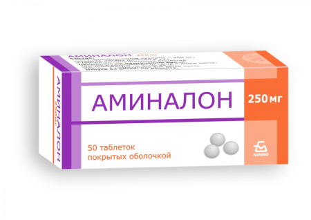 АМИНАЛОН таб 250мг N50  Борисовский