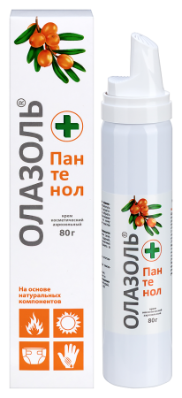 ОЛАЗОЛЬ+ПАНТЕНОЛ крем-аэр 80г