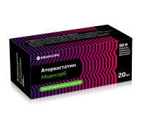 АТОРВАСТАТИН-МЕДИСОРБ таб 20мг N90