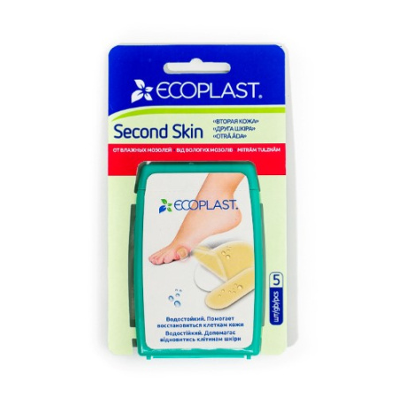 ПЛАСТЫРЬ ECOPLAST Гидроколлоидный Second skin 44х69мм №2 + 20х60мм №3