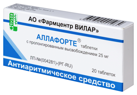 АЛЛАФОРТЕ таб 25мг №20