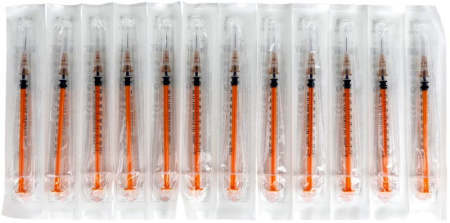 ШПРИЦ SFM Инсул 3-х комп (надет игла) U100 1мл (0,45х12/26G) N100