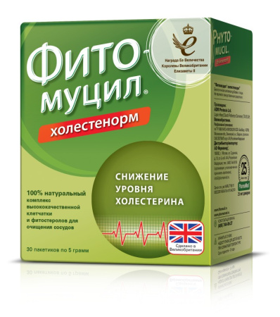 ФИТОМУЦИЛ ХОЛЕСТЕНОРМ пор 5г N30