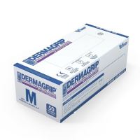 ПЕРЧАТКИ DERMAGRIP ЛАТ HIGH RISK см/нест неопуд (пара) S №25