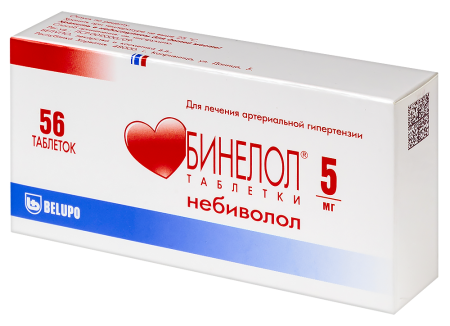 Бинелол таб. 5мг N56