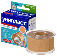 ПЛАСТЫРЬ УНИПЛАСТ катушка 2,5х500см (тканев)