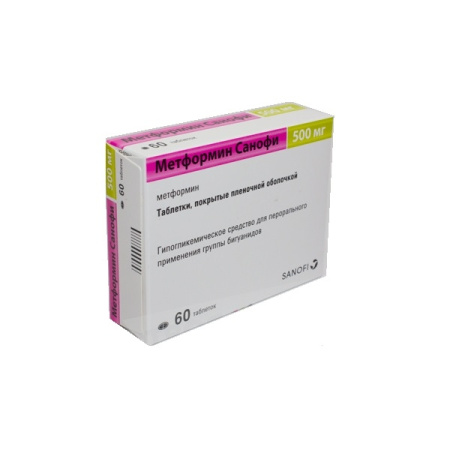 МЕТФОРМИН-САНОФИ таб 500мг N60
