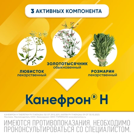 КАНЕФРОН Н таб п/о N120