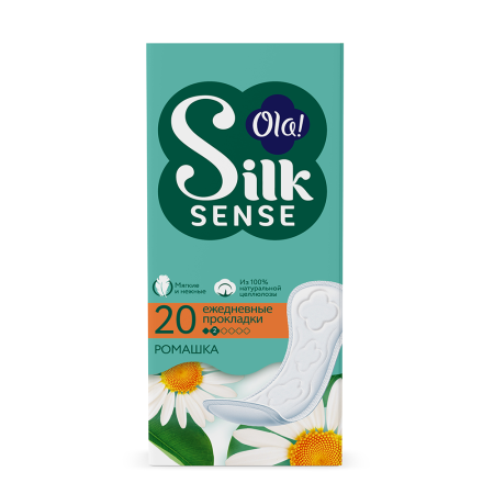 ОЛА OLA! прокладки ежедневные SILK SENSE Daily Deo Ромашка №20