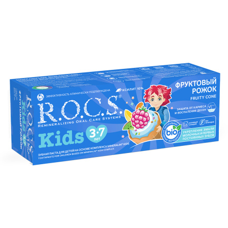 РОКС з/п КИДС Фруктовый рожок 45г