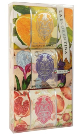 LA FLORENTINA Набор Мыло твердое Цитрус-Флорентийский ирис-Гранат 200г №3