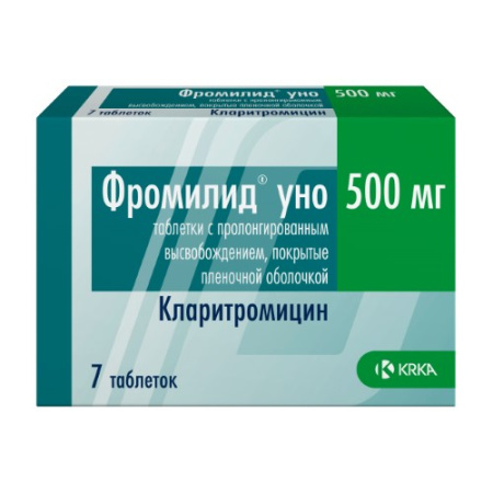 ФРОМИЛИД УНО таб 500мг N7