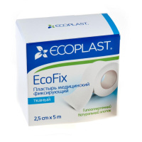ПЛАСТЫРЬ ECOPLAST ECOFIX катуш/ткан 2,5смх5м