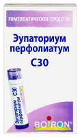 ЭУПАТОРИУМ ПЕРФОЛИАТУМ С30 гомеопат монокомп препарат растит происхожд 4,0 гранулы гомеопат