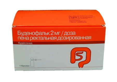БУДЕНОФАЛЬК пена рект 2мг/доза №14