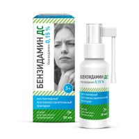 БЕНЗИДАМИН ДС 0,15% 30мл спрей д/мест прим