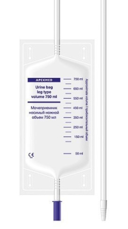 МОЧЕПРИЕМНИК АПЕКСМЕД Ножной 750мл (50см)