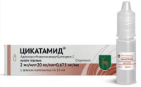 ЦИКАТАМИД капли глаз 2мг/мл+20мг/мл+0,675мг/мл фл-кап 10мл №1