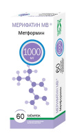 Мерифатин МВ таб.пролонг.высвоб. 1000мг N60