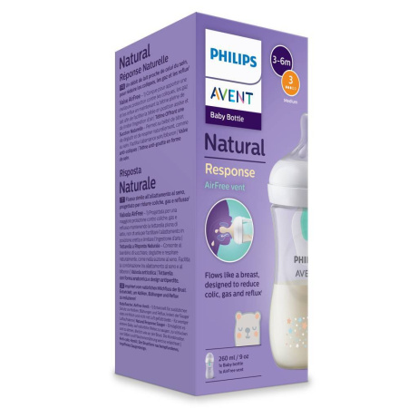 AVENT БУТЫЛОЧКА ДЛЯ КОРМЛЕНИЯ NATURAL RESPONSE 260МЛ SCY673/82 /АКЦИЯ за 1 шт./
