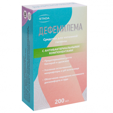 ДЕФЕМИЛЕМА ср-во для интимной гигиены с Антибактериальным компонентом 200мл