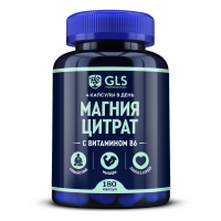 GLS Магния цитрат с витамином B6 капс. 500мг №180