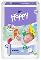 Подгузники Белла хэппи (1) ньюборн N42 (2-5кг)