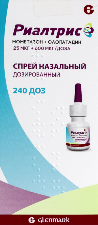 РИАЛТРИС спрей наз 25+600мкг/доза 240доз