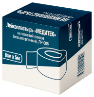 ПЛАСТЫРЬ МЕДИТЕК катушка 5х500см (ткан)