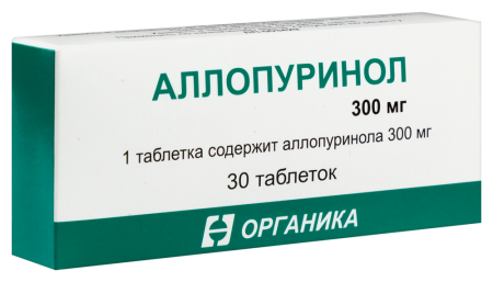 АЛЛОПУРИНОЛ таб 300мг N30  Органика #